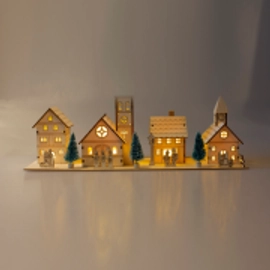 Karácsonyi dekoráció, "falu"