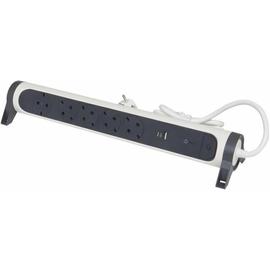 Elosztósor Premium 5x2P+F, túlfesz.védelemmel, USB-A + USB-C