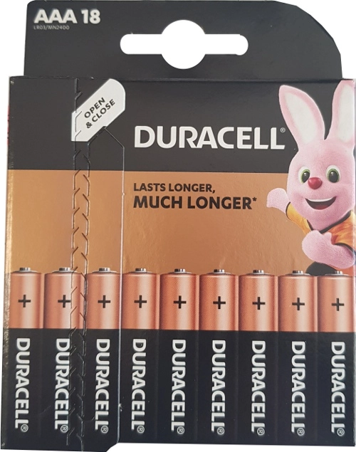 Duracell AAA elem, 18 db/bliszter