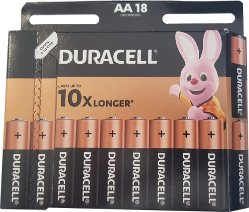 Duracell AA elem 18db/ bliszter
