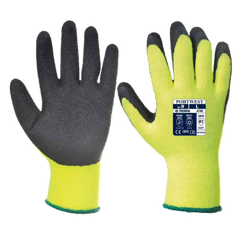 Mártott latex kesztyű, téli kivitel - M-XXL