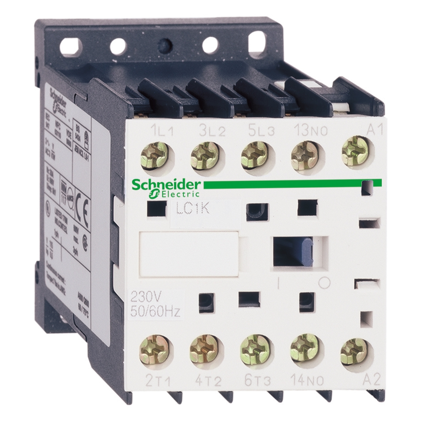 Mágneskapcsoló, 7.5kW, 16A, 3P+1NO,